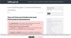 Desktop Screenshot of inhaltsangabe.info